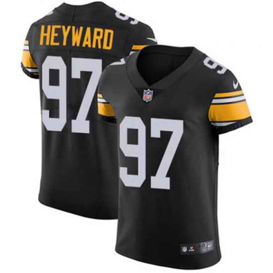Nike Steelers #97 Cameron Heyward Black Alternate Mens Stitched NFL Vapor Untouchable Elite Jersey